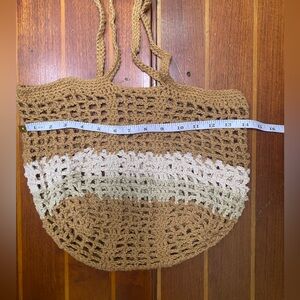 Crocheted Hemp Cotton beach bag